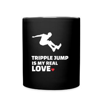 I love triple jump - Full Colour Mug - black - Front