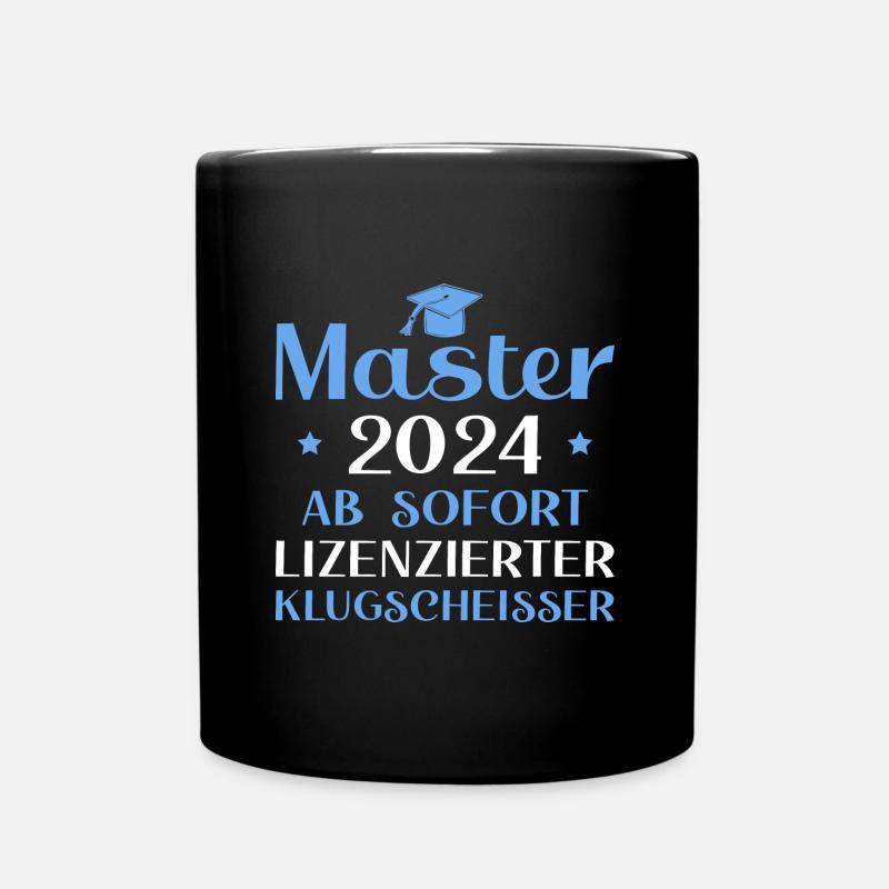Masterprüfung bestanden 2024 Master Abschluss - Tasse einfarbig - Schwarz
