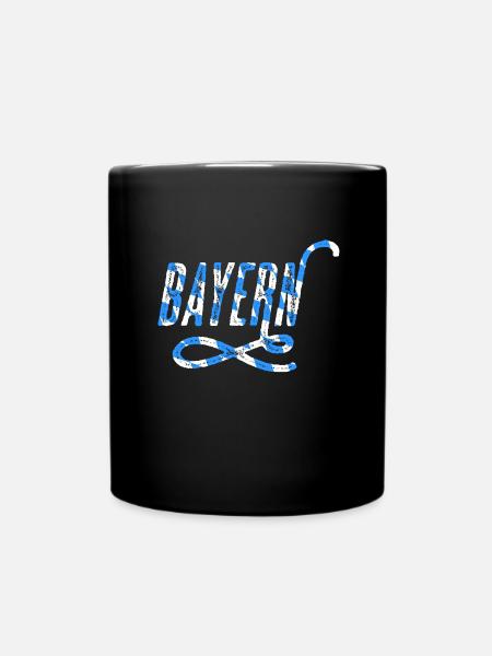 Bayern - Tasse einfarbig - Schwarz