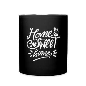 HOME SWEET HOME - Tasse einfarbig - Schwarz - Vorne
