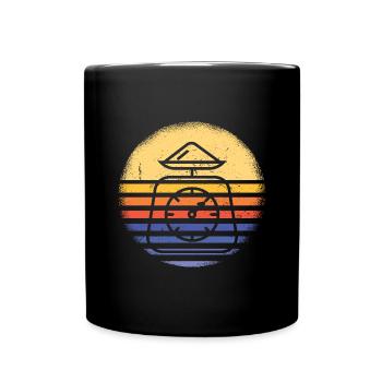Baker Retro Sunset Baking - Tasse einfarbig - Schwarz - Vorne