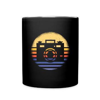 Photographe Photographie de coucher de soleil rétro - Mug uni - noir - Devant