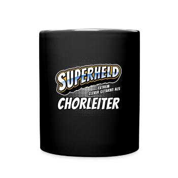 Superheld, clever getarnt als Chorleiter - Tasse einfarbig - Schwarz - Vorne