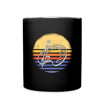 Painter Retro Sunset Painting - Tasse einfarbig - Schwarz - Vorne