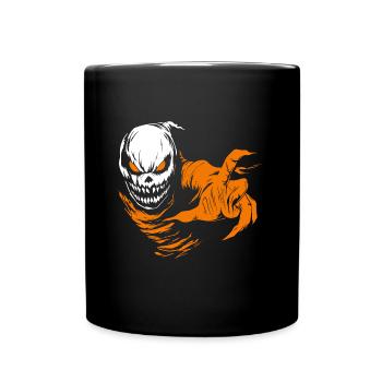 Déguisement de crâne d’Halloween - Creepy - Mug uni - noir - Devant