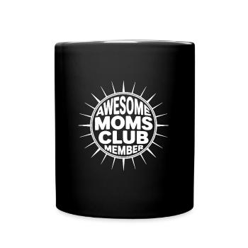Club of Moms Awesome Moms Club - Full Colour Mug - black - Front
