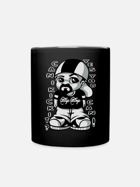Hip Hop-Fan - Tasse einfarbig - Schwarz