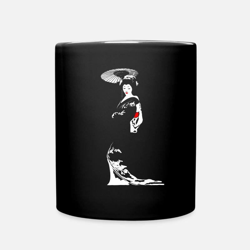 Geisha - Full Colour Mug - black