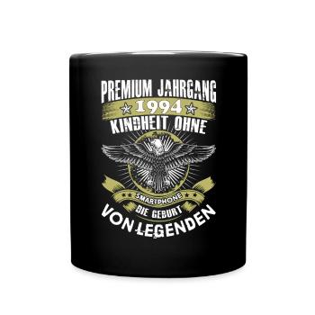 Jahrgang1994 - Tasse einfarbig - Schwarz - Vorne