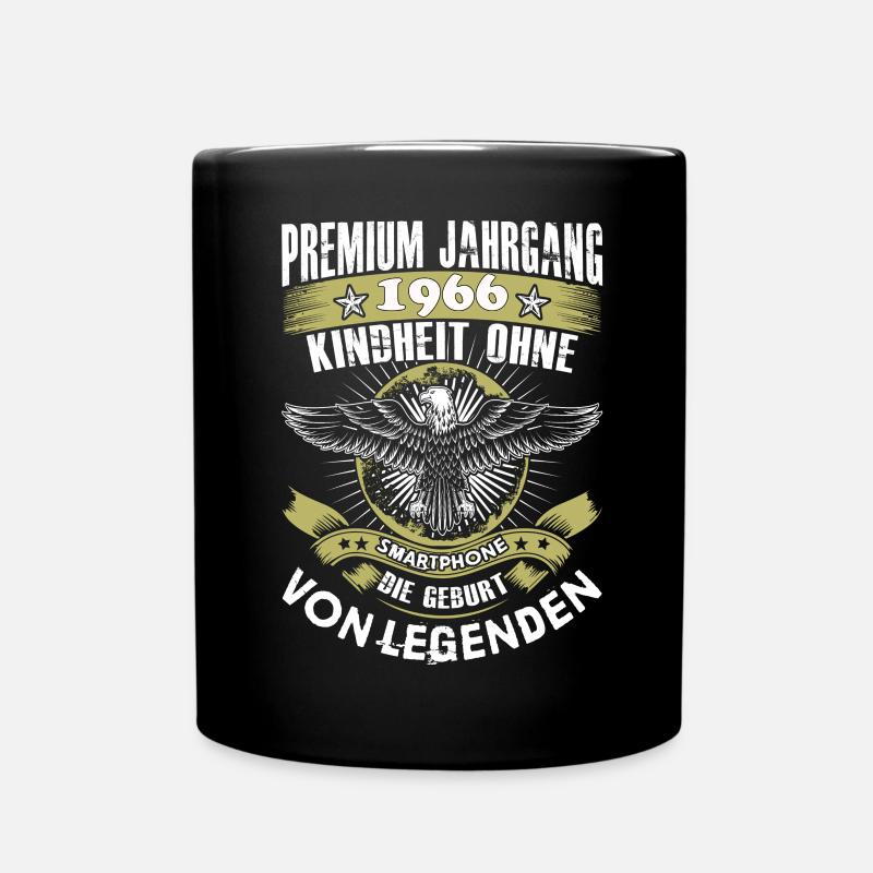 Jahrgang 1966 - Tasse einfarbig - Schwarz
