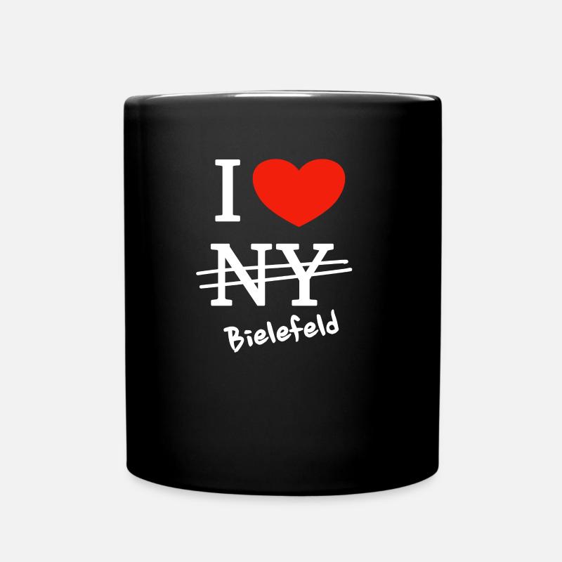 Ich liebe Bielefeld - I love Bielefeld - Tasse einfarbig - Schwarz