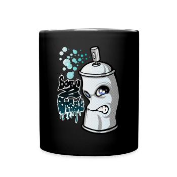Spray and graffiti - Mug uni - noir - Devant