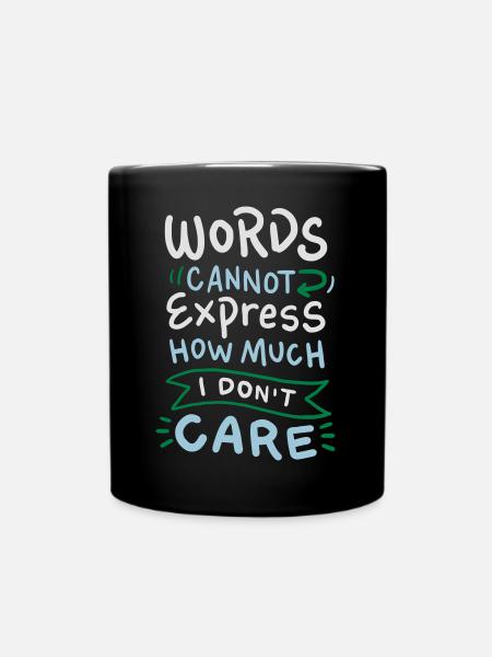 I can not describe how little this fascinates me - Full Colour Mug - black