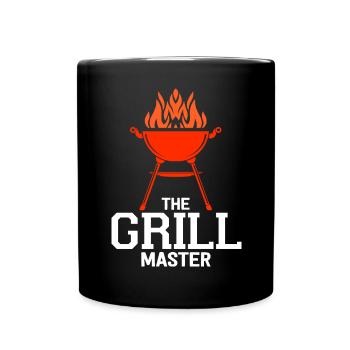 Grillen Grill BBQ Sommer Fest Geschenkidee - Tasse einfarbig - Schwarz - Vorne