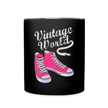 Vintage sneakers - Mug uni - noir - Devant
