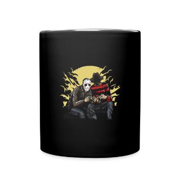 Dark Gamers Jason and Freddy/ Halloween (0018) - Full Colour Mug - black - Front
