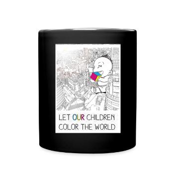 COLOR_THE_WORLD - Mug uni - noir - Devant