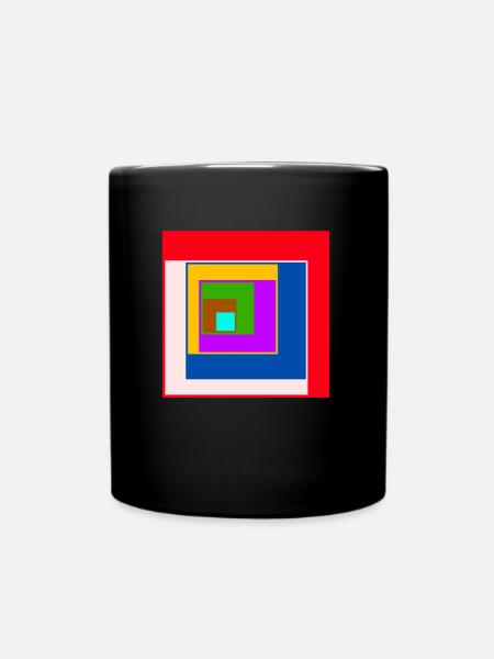 Center square - Full Colour Mug - black