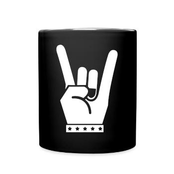 Rock - Tasse einfarbig - Schwarz - Vorne
