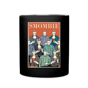 Smombies are coming - Smombie - Tasse einfarbig - Schwarz - Vorne