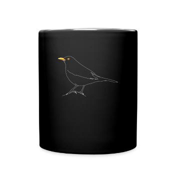 Merle - Mug uni - noir - Devant