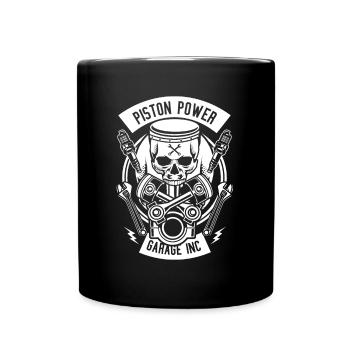 Piston Garage Tuning Motorsport HP Gasoline Engine - Full Colour Mug - black - Front
