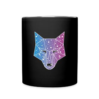 Galactic Wolf - Full Colour Mug - black - Front