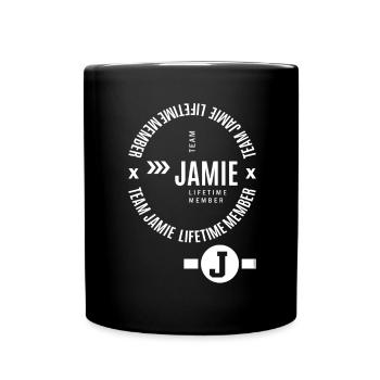 Name Jamie - Full Colour Mug - black - Front