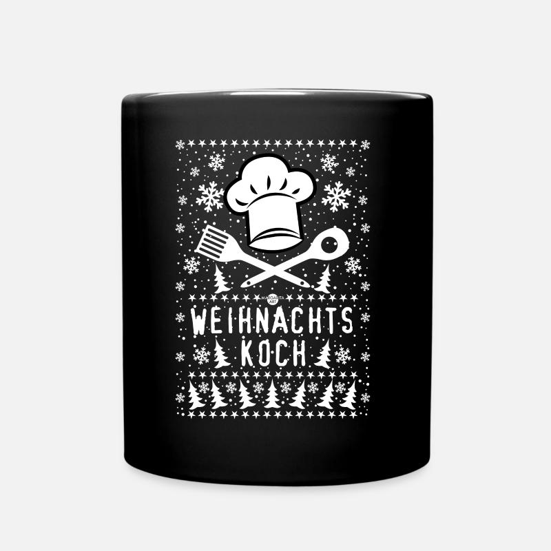 51 Christmas Chef's Hat Cooking Spoon - Full Colour Mug - black