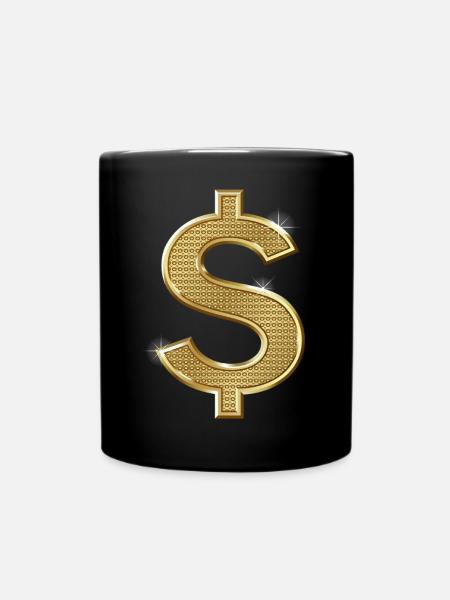 il simbolo del dollaro - Tazza monocolore - nero
