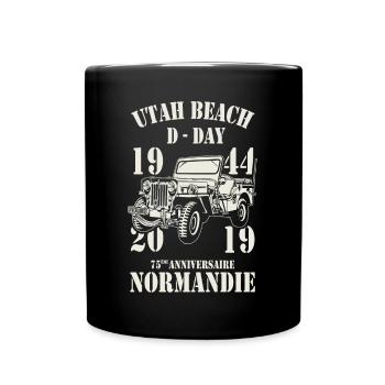 Utah Beach D-Day 1944 - 2019 - Mug uni - noir - Devant