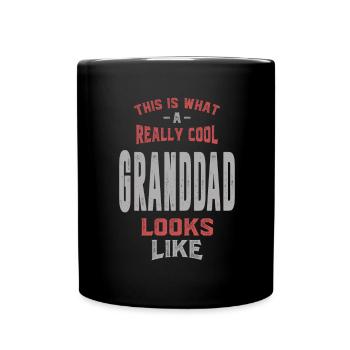 Wirklich cooler Opa - Tasse einfarbig - Schwarz - Vorne