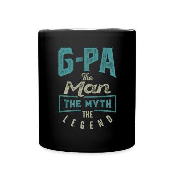 G-Pa Der Mann Der Mythos - Tasse einfarbig - Schwarz - Vorne