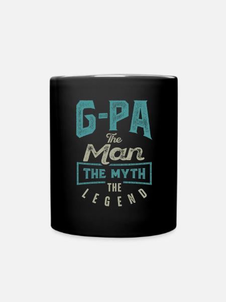 G-Pa The Man The Myth - Full Colour Mug - black