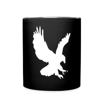 L’aigle en piqué - Mug uni - noir - Devant