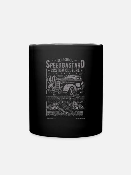 Oldtimer Old School auto automobile - Mug uni - noir