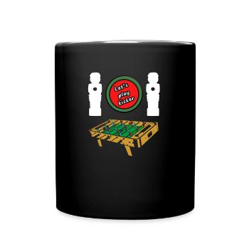 Let's play Foosball Table Football Table Football - Full Colour Mug - black - Front