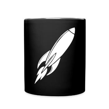 rocket - Full Colour Mug - black - Front
