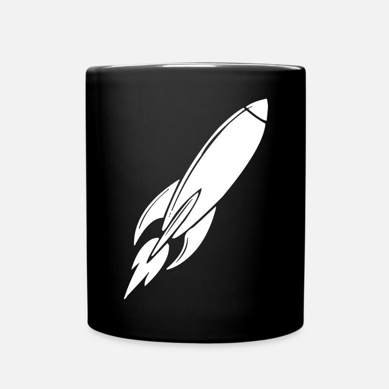 Rakete - Tasse einfarbig - Schwarz