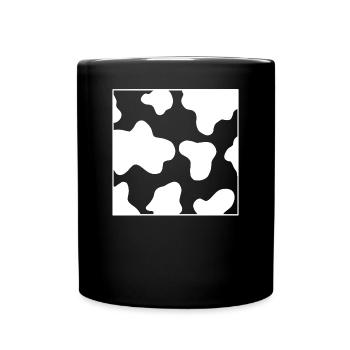 Kuhflecken - Tasse einfarbig - Schwarz - Vorne