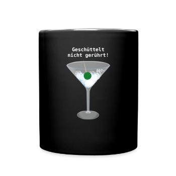 martini,James,007,Agent - Tasse einfarbig - Schwarz - Vorne