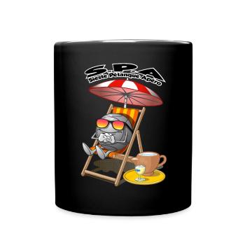 Sieste apéro pétanque - Mug uni - noir - Devant
