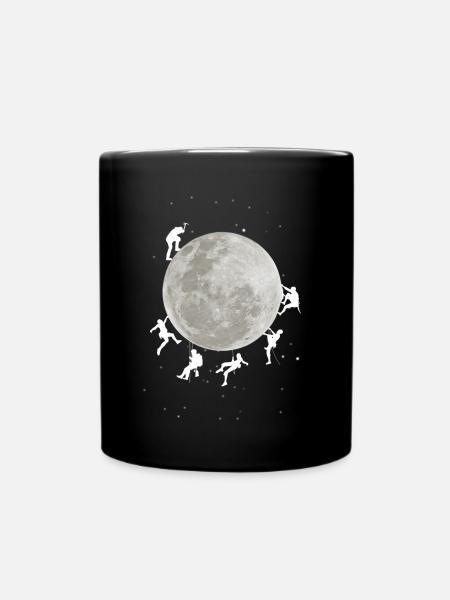 Grimper sur la lune - Mug uni - noir