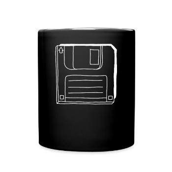 Floppy disk - Full Colour Mug - black - Front