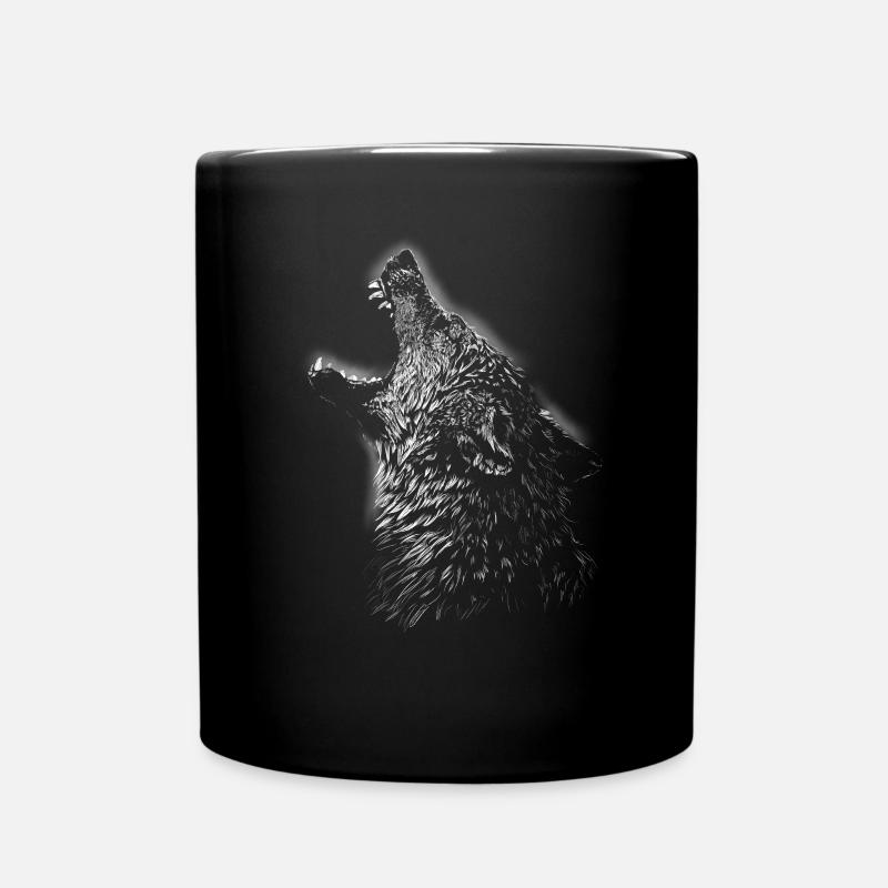 wolf - Full Colour Mug - black
