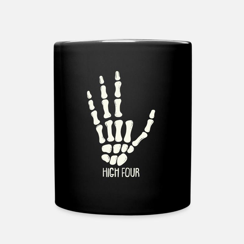 High Four - Finger Amputiert - Amputation - Tasse einfarbig - Schwarz