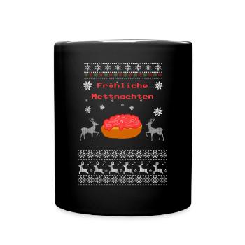 Noël laid Joyeux Noël Mett Meat - Mug uni - noir - Devant