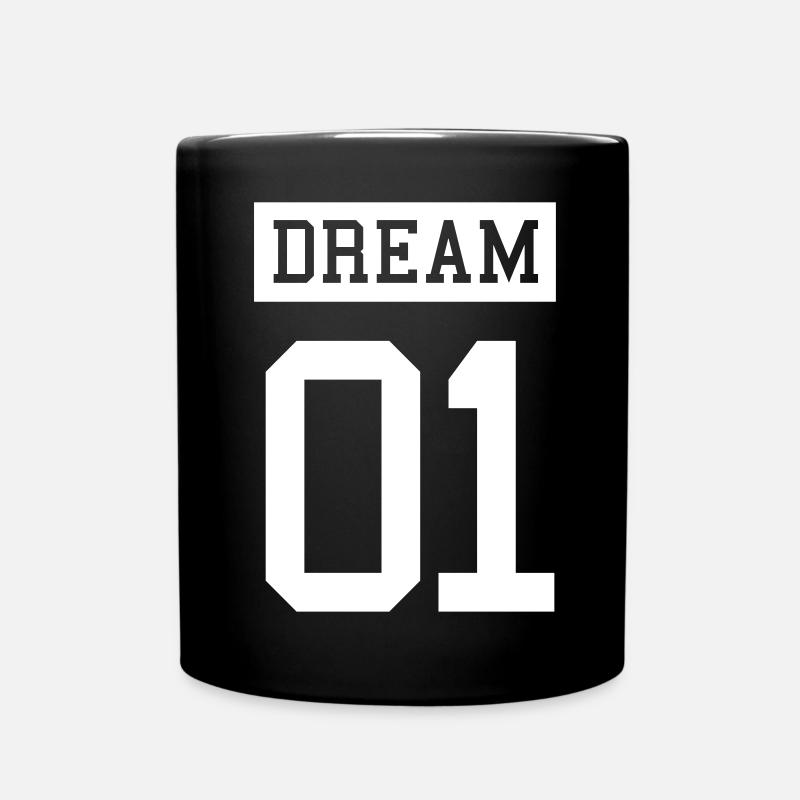 DREAM TEAM Partnerlook P58 A - Tasse einfarbig - Schwarz