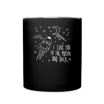 Ich liebe dich - Full Colour Mug - black - Front