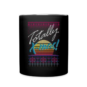 Ugly Christmas Sweater (Totally X-mas) - Full Colour Mug - black - Front